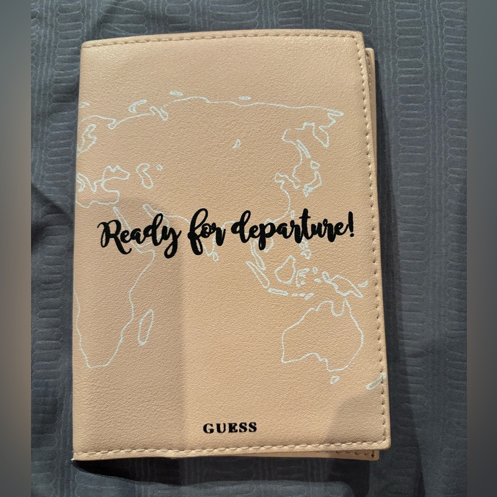 NWOT Guess World Map Passport Holder